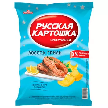 Чипсы русская картошка 110 г лосось гриль