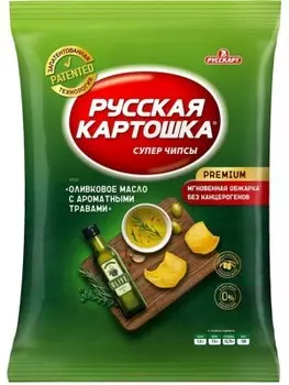 Чипсы русская картошка 140 г оливковое масло с ароматными травами