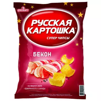 Чипсы русская картошка 150 г бекон