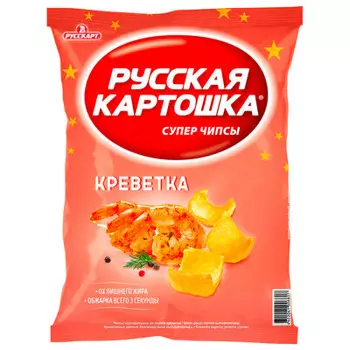 Чипсы русская картошка 150 г креветка