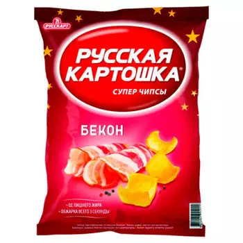 Чипсы русская картошка 50 г бекон