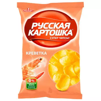 Чипсы Русская картошка 80г креветка