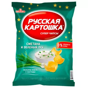 Чипсы Русская картошка 80г сметана лук