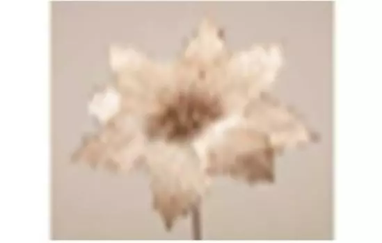 Цветок искусственный пуансетия 26 см лефард 226-1040