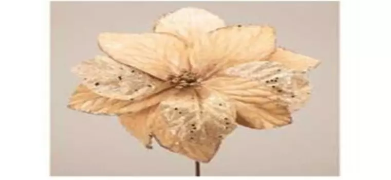 Цветок искусственный пуансетия 30 см лефард 226-1030