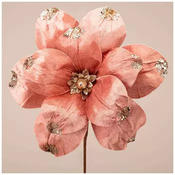 Цветок искусственный пуансетия d30 см лефард 226-1041