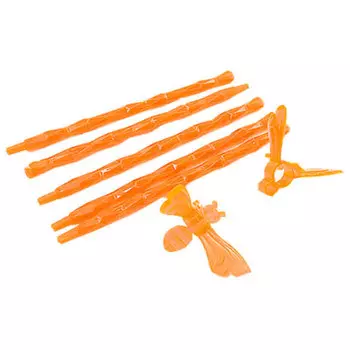 Держатель для орхидеи диамант с клипсами оранжевый флюр техоснастка пи-17-5 тх