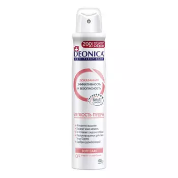 Дезодорант Deonica 200мл спрей легкость пудры
