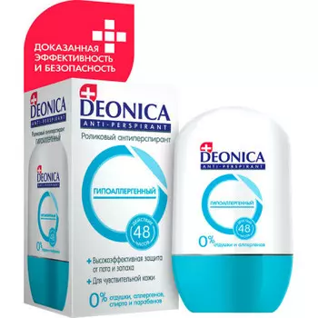 Дезодорант деоника 45мл ролик гипоаллергенный