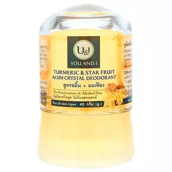 Дезодорант кристаллический 45г с куркумой и карамболой