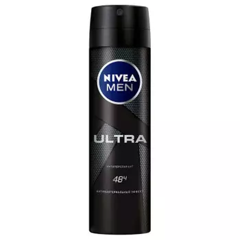 Дезодорант Nivea men 150мл спрей ультра
