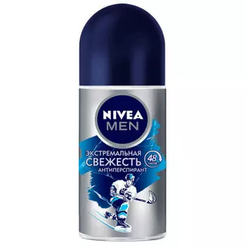 Дезодорант Nivea men 50мл ролик экстремальная свежесть