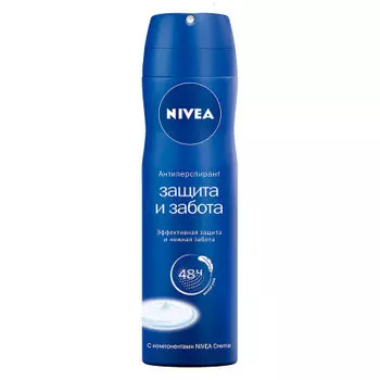 Дезодорант нивея 150мл спрей защита и забота