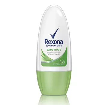 Дезодорант Rexona 50мл шарик алое вера женский
