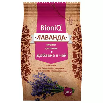 Добавка в чай BioniQ 30г лаванда