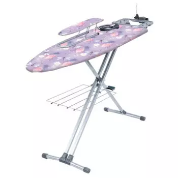 Доска гладильная Nika 9 122*40см подрукавник полка стрекозы nk009