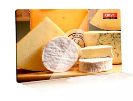 Доска разделочная 20*30см Calve французские сыры стекло cl-7068a