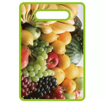 Доска разделочная 30*20*1,1см ТутПросто фрукты пластик uscsq499