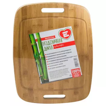 Доска разделочная 40*30*2 см Европа бамбук