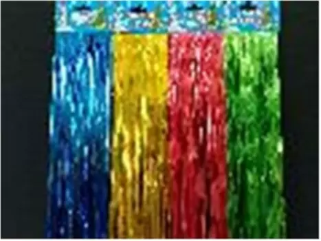 Дождик 4-х слойный цветной 100мм 0,5м д-318