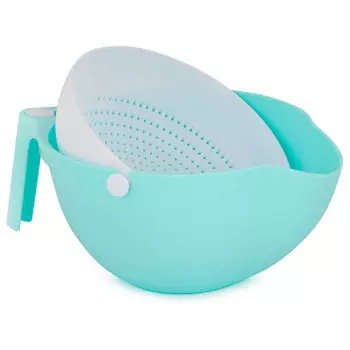 Дуршлаг 26 см альтернатива джем голубой м8213