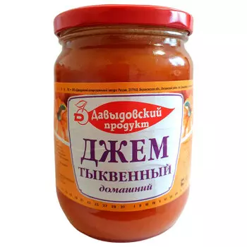 Джем давыдовский продукт 620 г тыквенный ст/б