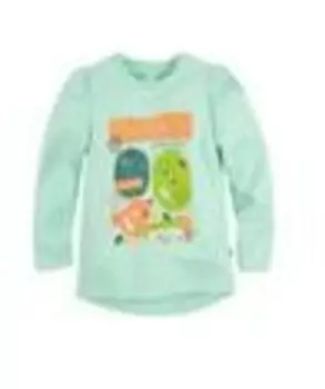 Джемпер д/девочки принтр.28 мятный 207б-161