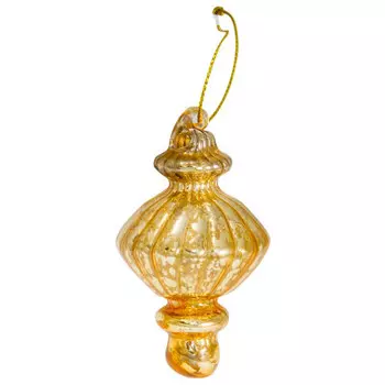 Елочное украшение 4.7 см золотое стекло sygb18-157