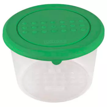 Емкость д/хранения продуктов 0,5 паттерн круглая зеленый pt1098бз-26