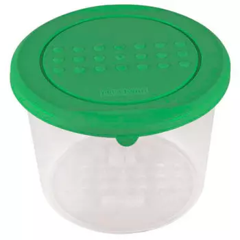 Емкость для хранения продуктов 0, 8 паттерн круглая зеленый pt1099 бз-22