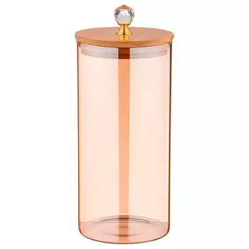 Емкость для сыпучих продуктов 1350мл Agness амбер 889-102