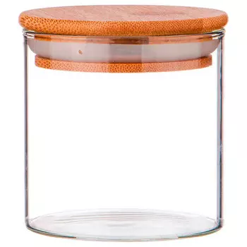 Емкость для сыпучих продуктов 300 мл агнесс крышка бамбук 210-144