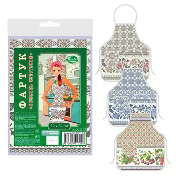 Фартук мультидом 52*72 см вышивка крестиком хлопок тп71-100