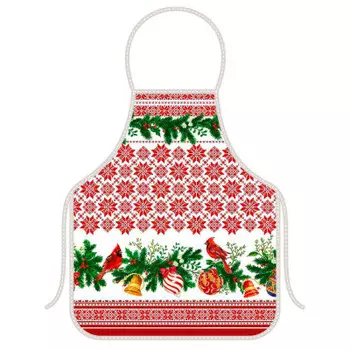 Фартук новогодние узоры 52 х72 см тп2-111