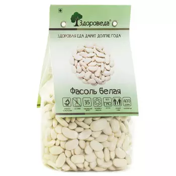 Фасоль белая 400 г здороведа
