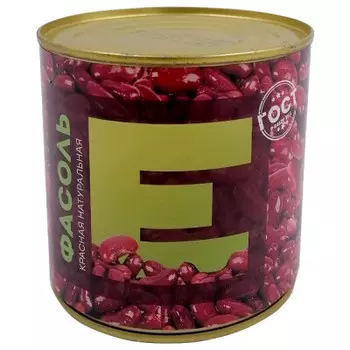 Фасоль Европа красная натуральная 400г