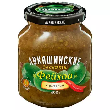Фейхоа лукашинские 450 г с сахаром ст/б