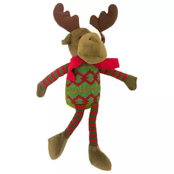 Фигурка новогодняя олень в костюме 40см m-16393 c