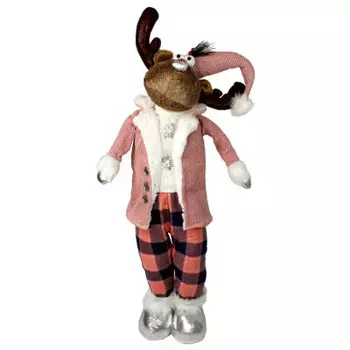 Фигурка там-там олень-мальчик с розовый 28 х18 х82-97 см og-y451 a