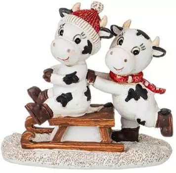 Фигурка веселые коровки 11*5*9.5 см лефард 162-848