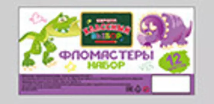 Фломастеры 12 цв Европа Классный выбор на водной основе mf923988-12