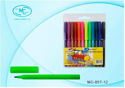 Фломастеры 12цв WORKMATE 15087