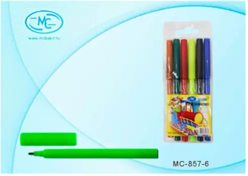 Фломастеры 6цв WORKMATE 19284