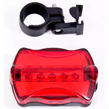 Фонарик велосипедный задний Ecos 5 диодов 7 режимов vel-14 5204