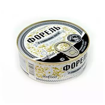 Форель экофуд 240 г в оливковом масле с рисом ж/б