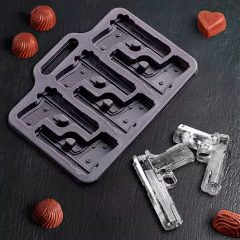 Форма д/льда и шоколада 6 ячеек доляна пистолет 2389453