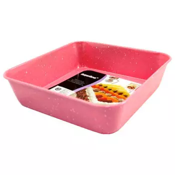 Форма д/запекания 24*24*6 см Absolut Home розовая антипригарное покрытие в141-11