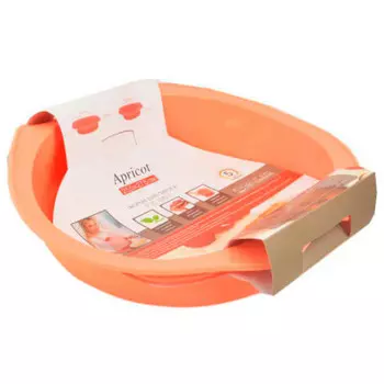 Форма для пирога силиконовая 25см Attribute априкот круглая abs306