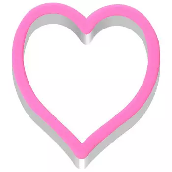 Форма сердце 10*10,5*4,5см кулинарная МультиДом an8-41