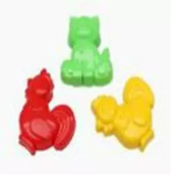 Формочки д/песка рыжий кот №4 домашние животные 3шт и-2948